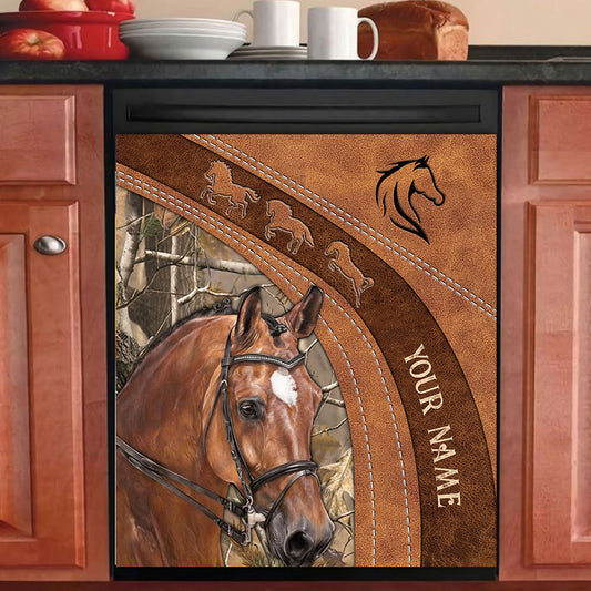 Love Horses - Personalized Horse Dishwasher Cover