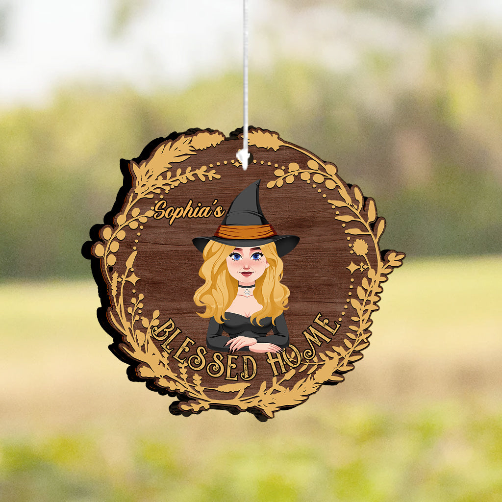 Gesegnetes Zuhause – Personalisiertes Hexen-Windspiel