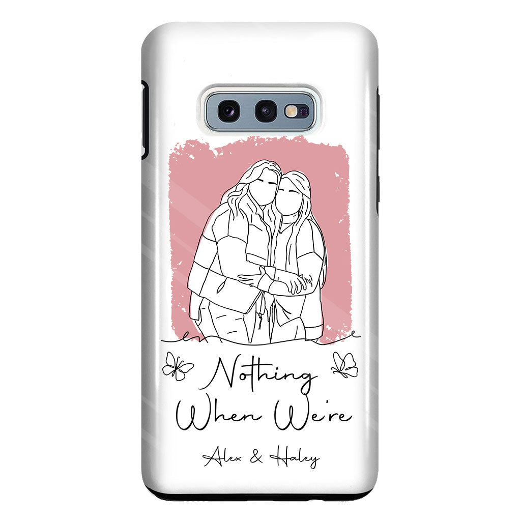 Nothing Makes Sense When We're Apart - Personalized Bestie Clear Phone Case