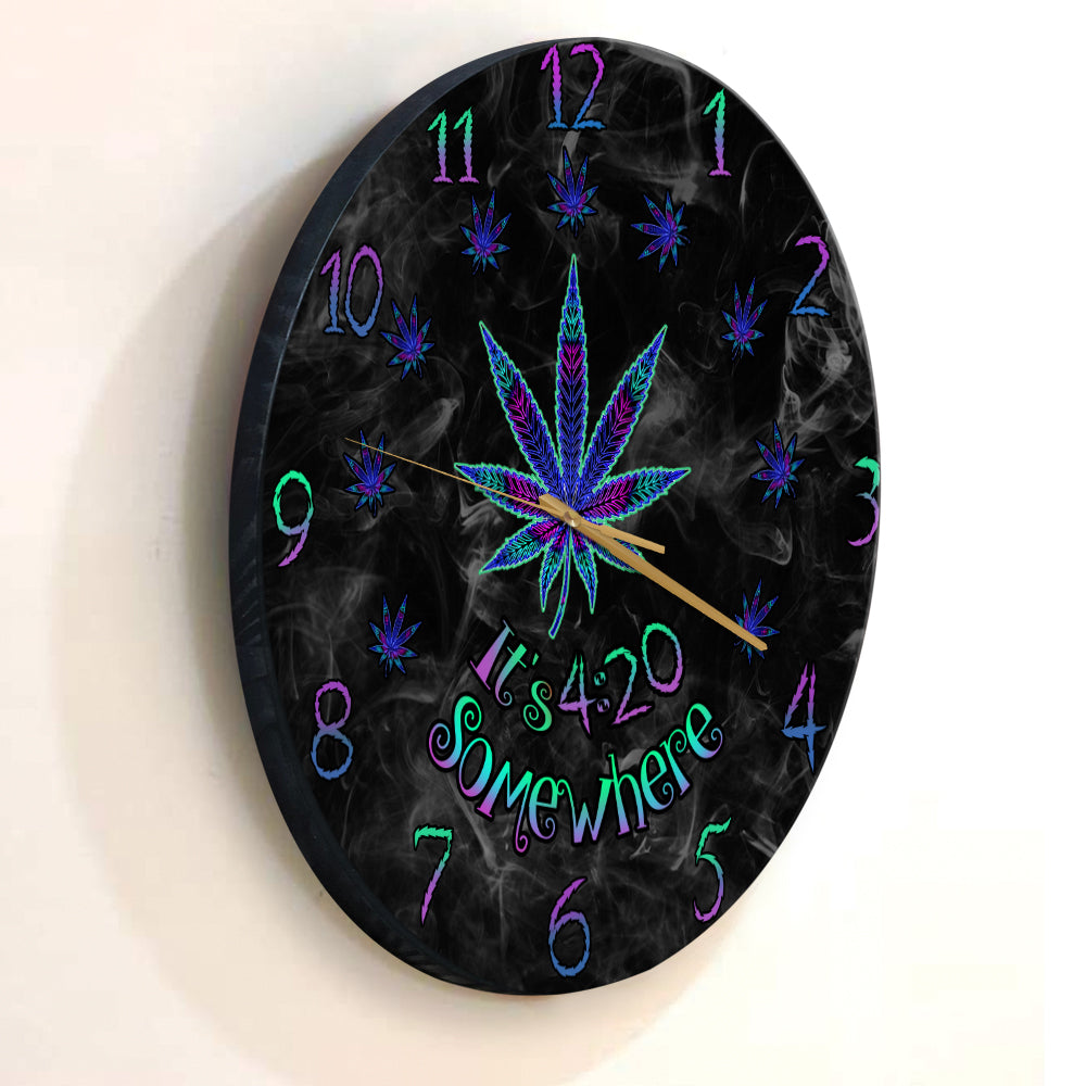 It's 4:20 Somewhere - Weed Wall Clock