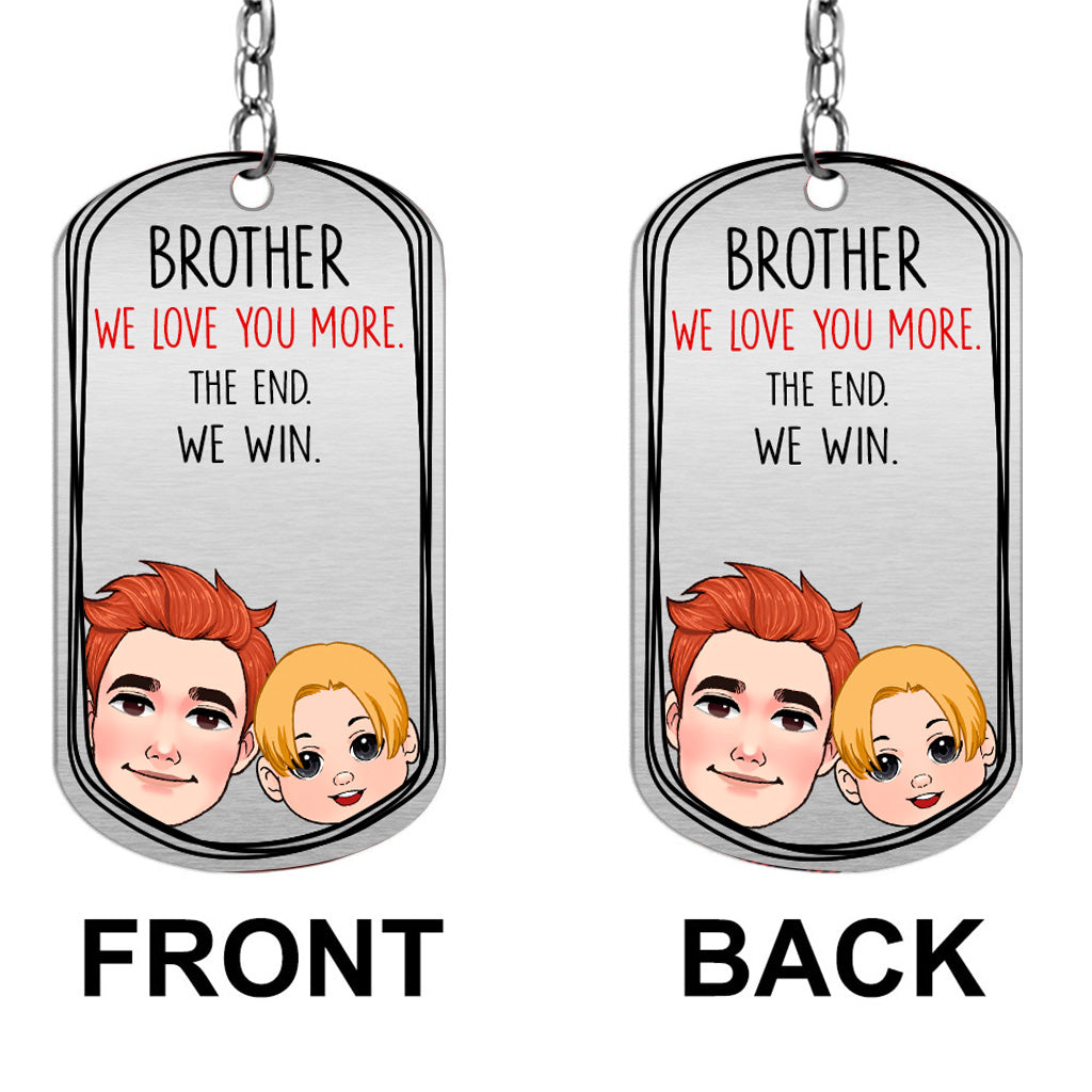 Papa, ich hab dich lieb! – Geschenk für Papa, Oma, Opa, Mama, Onkel, Tante – Personalisierter Edelstahl-Schlüsselanhänger