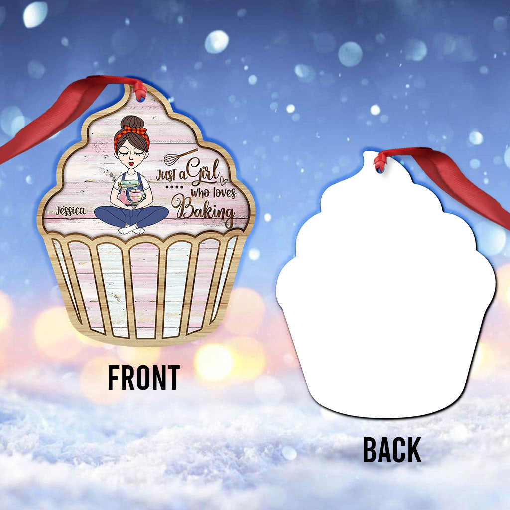 Einfach ein Mädchen, das Backen liebt – personalisierter Backschmuck