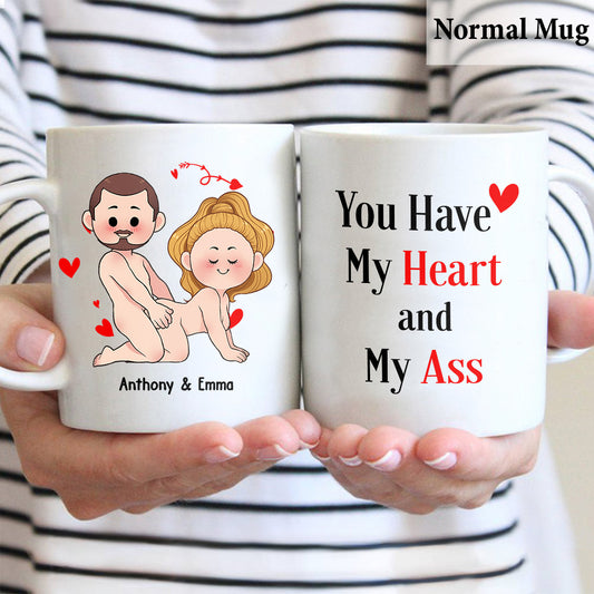 Ich will nur, dass du glücklich bist – Geschenkidee für Paare (Ehemann, Ehefrau, Freund, Freundin) – Personalisierte Tasse