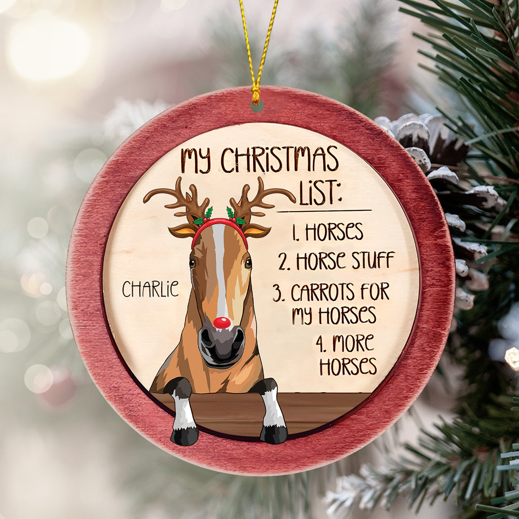 Meine Weihnachtswunschliste – Personalisierter Pferdeschmuck