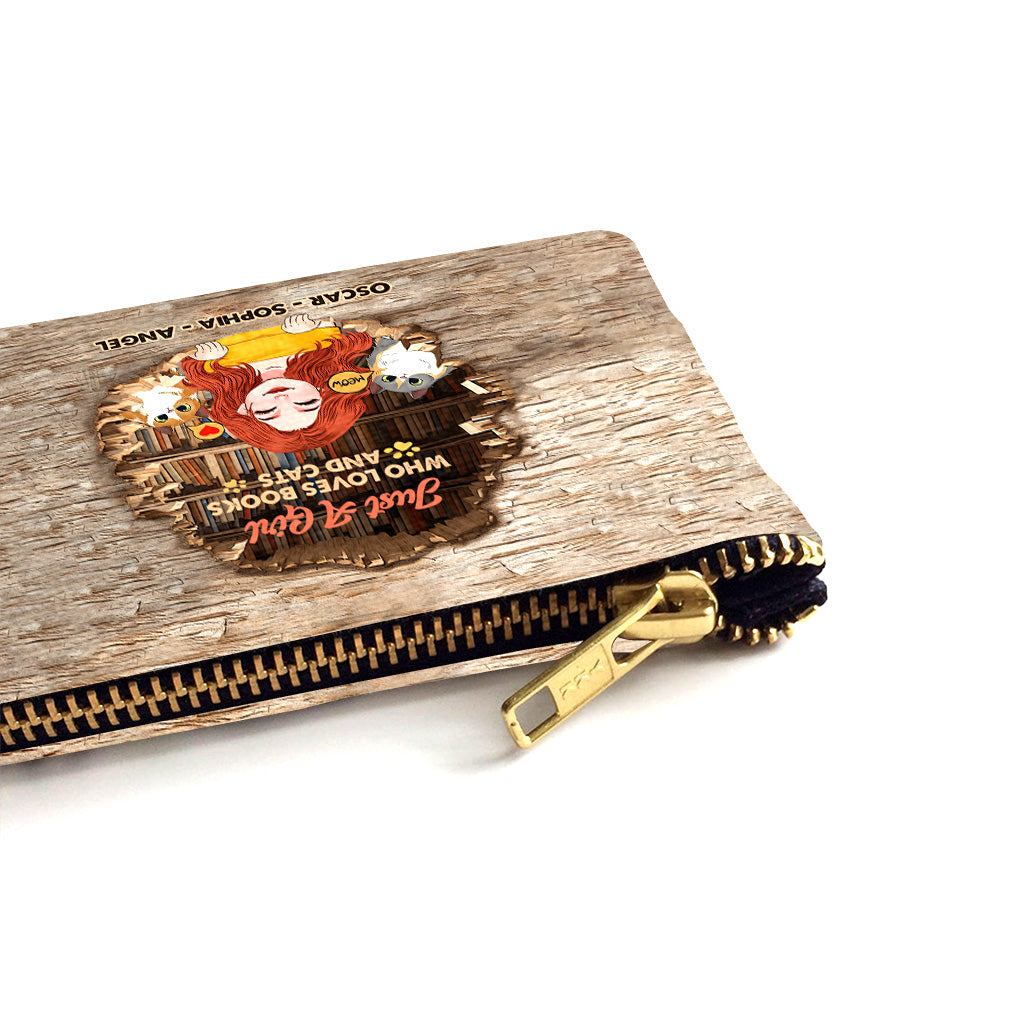 Ich liebe Bücher und Katzen – personalisierte Buchtasche