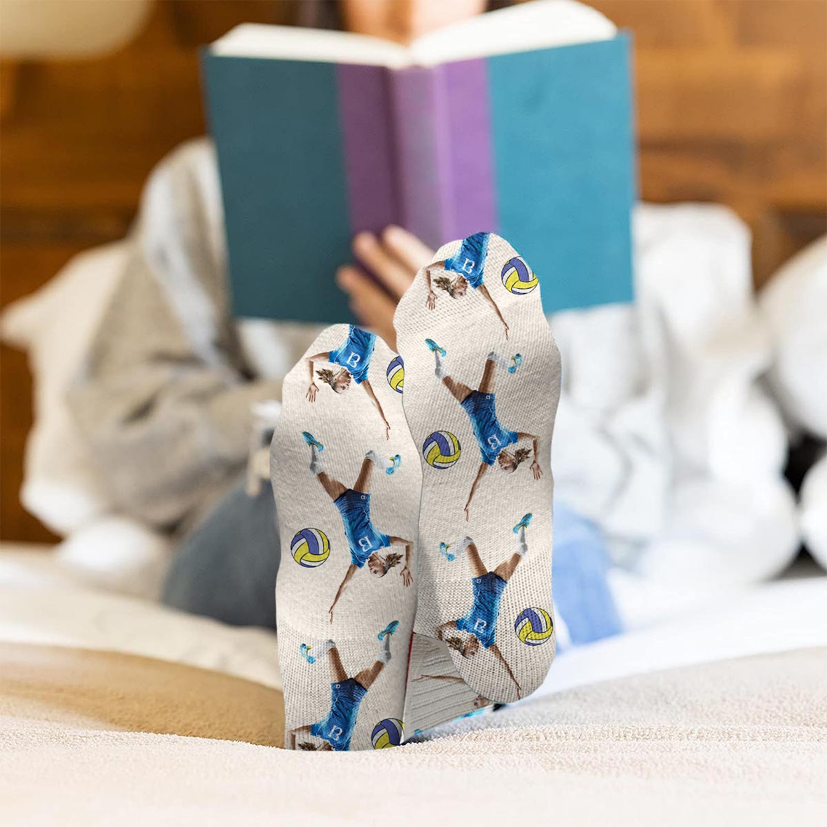 Their Coach Warned - Personalized Volleyball Socks