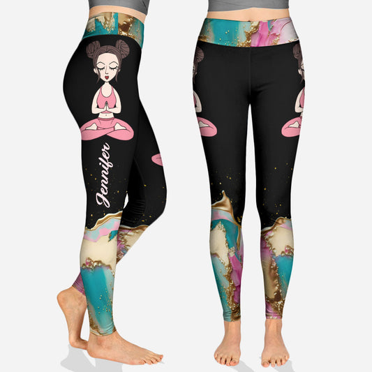 Meditation – Personalisierte Yoga-Leggings