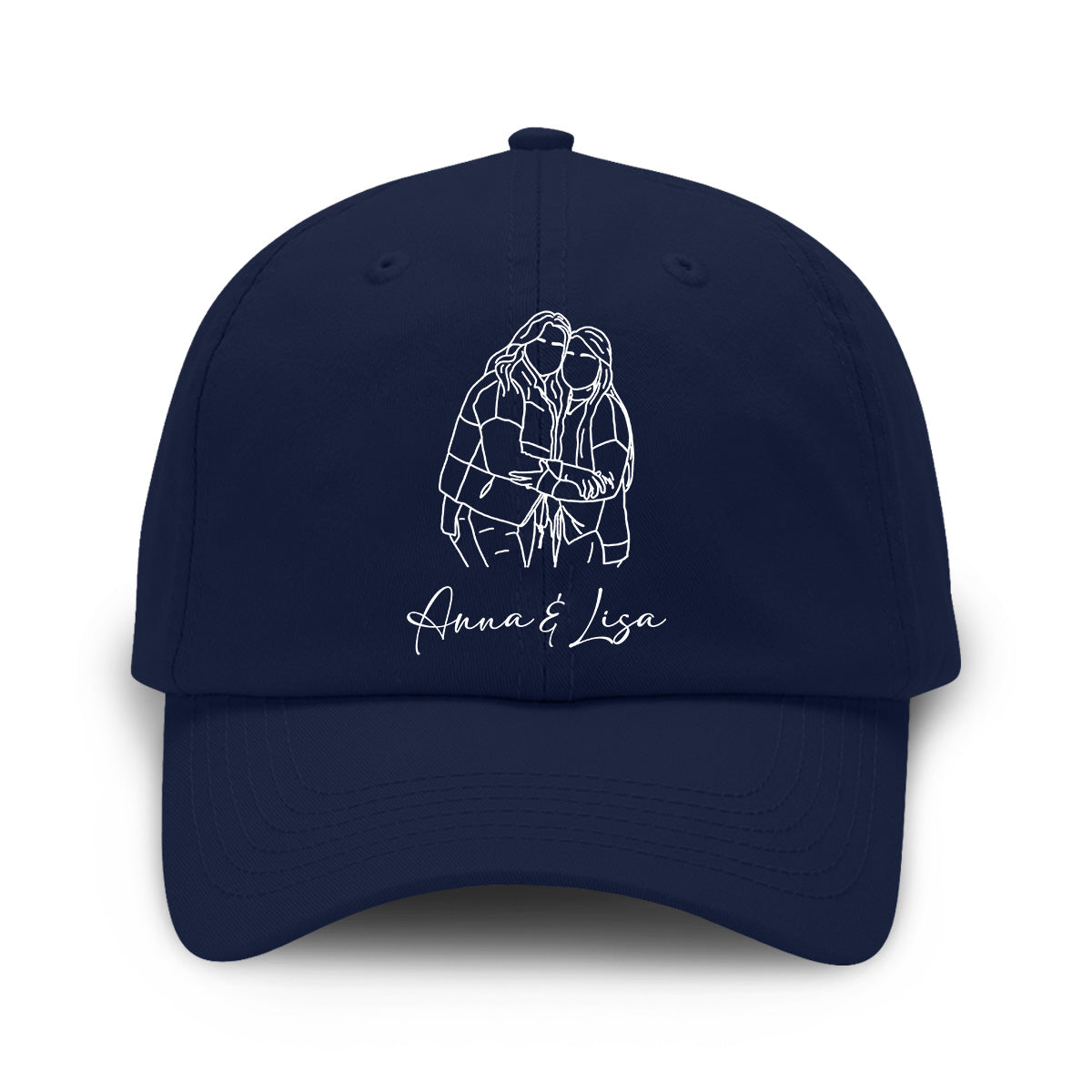 Individuelles Foto – Personalisierte, bestickte klassische Kappe für beste Freundinnen