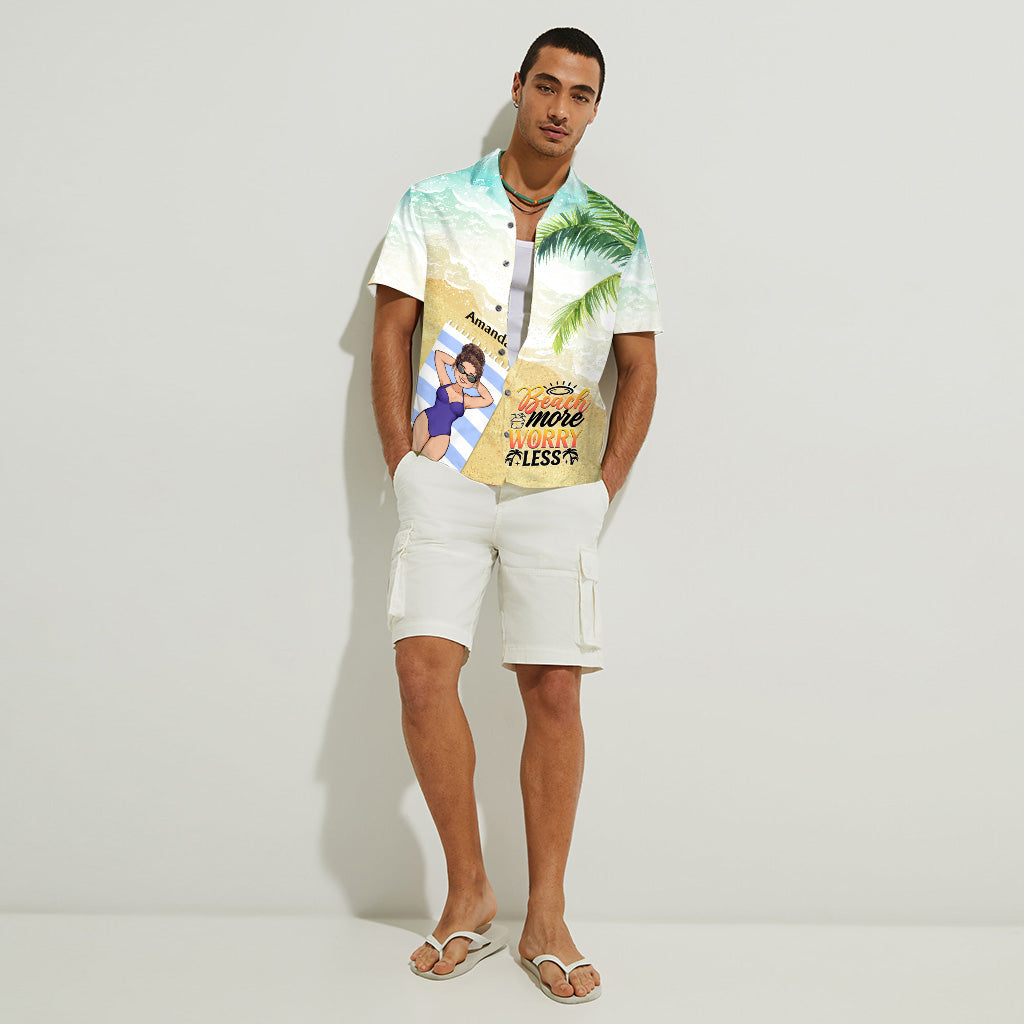 The Beach Is Calling And I Must Go - Sea Lover gift for friend, sister, girlfriend, wife, mom, brother, dad, husband, boyfriend - Personalized Hawaiian Shirt