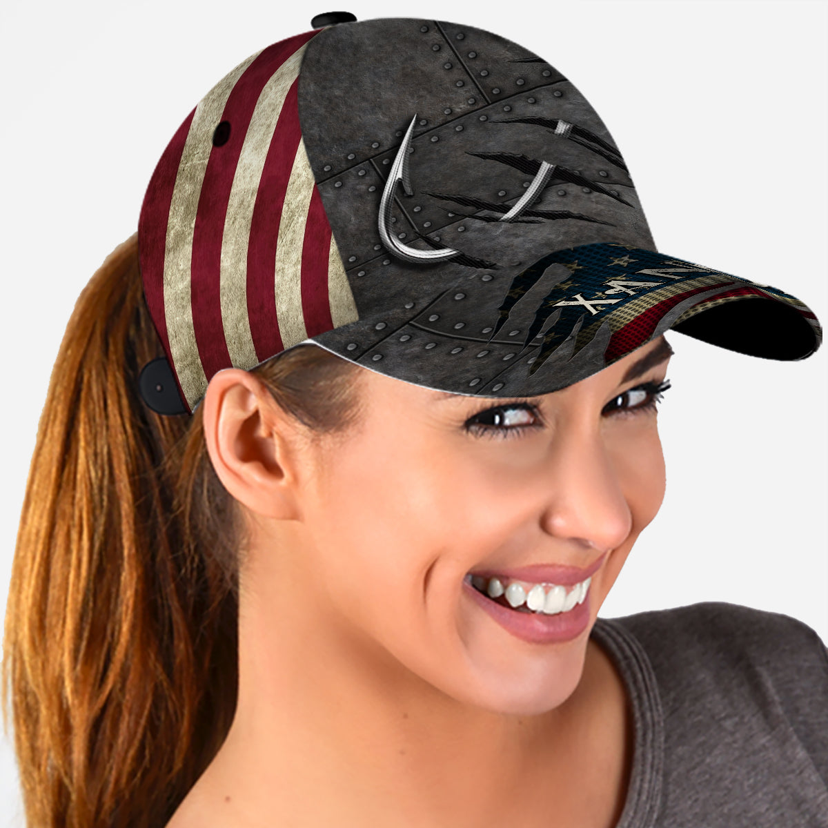Angelhaken-Design – Personalisierte klassische Angelkappe