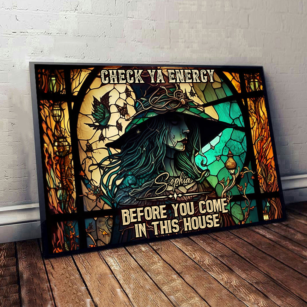 Check Ya Energy – Personalisierte Hexen-Leinwand und Poster