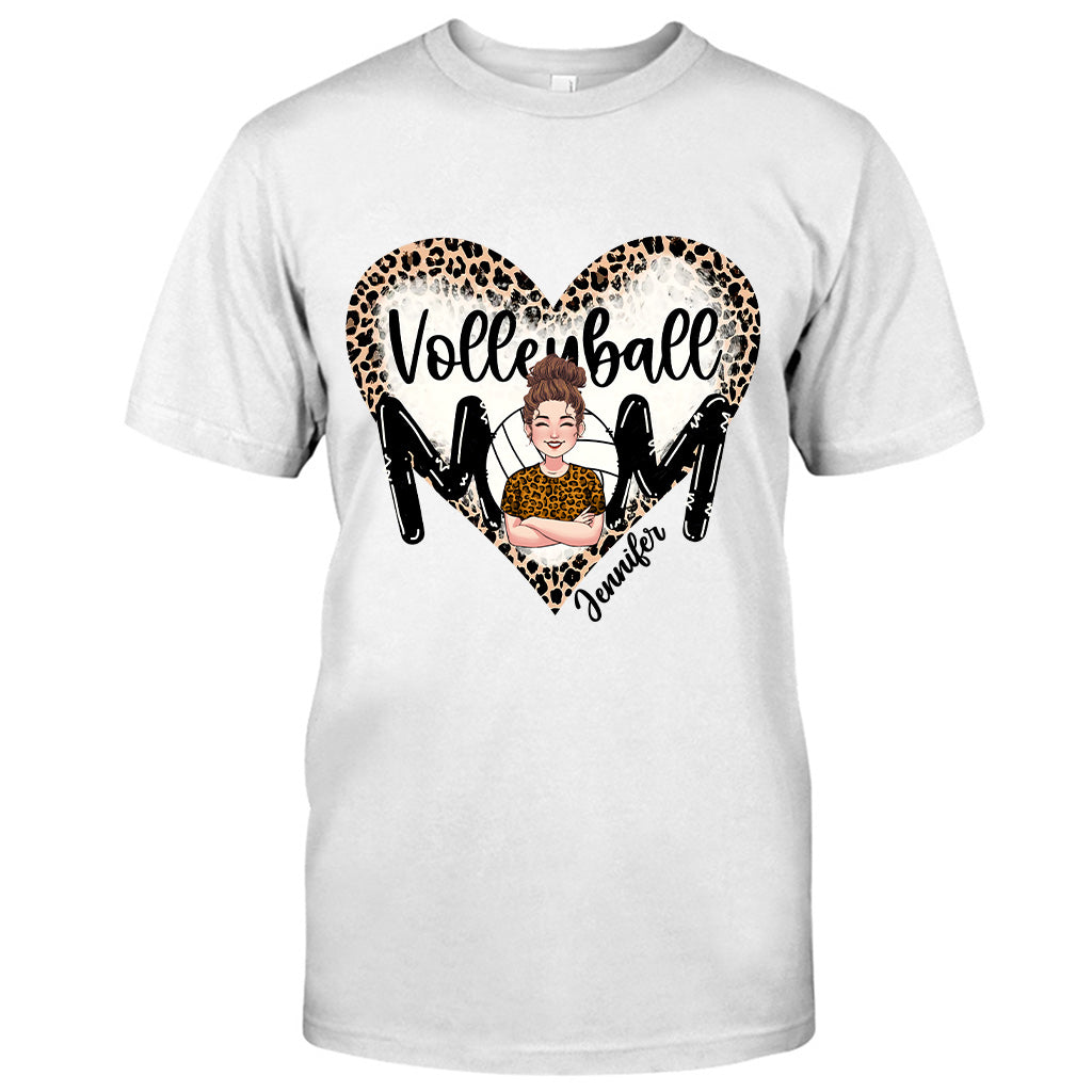 Volleyball-Mama – Personalisiertes Volleyball-T-Shirt und Hoodie
