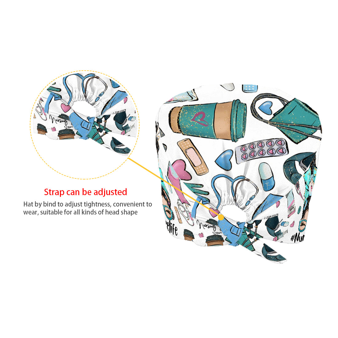 Ich habe die Krankenpflegeausbildung überlebt – personalisierte OP-Haube für Krankenschwestern