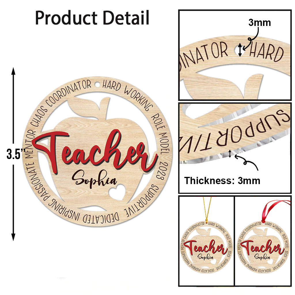 Chaos-Koordinator für Lehrermentoren – Personalisierter Lehrerschmuck
