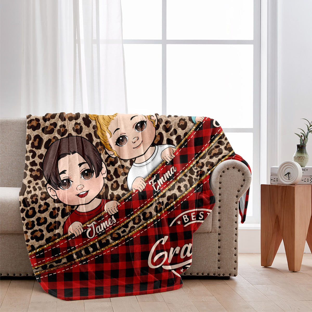 Beste Oma aller Zeiten – Personalisierte Oma-Decke