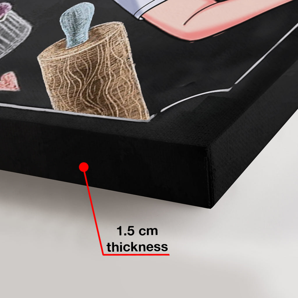 Das Leben ist, was du daraus backst – Personalisierte Backleinwand und Poster