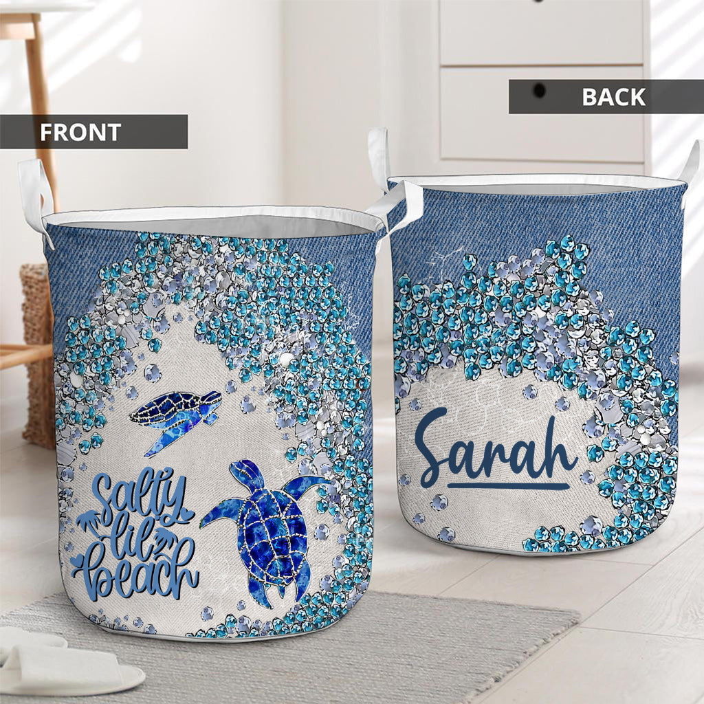 Turtle Bling – Personalisierter Schildkröten-Aufbewahrungskorb