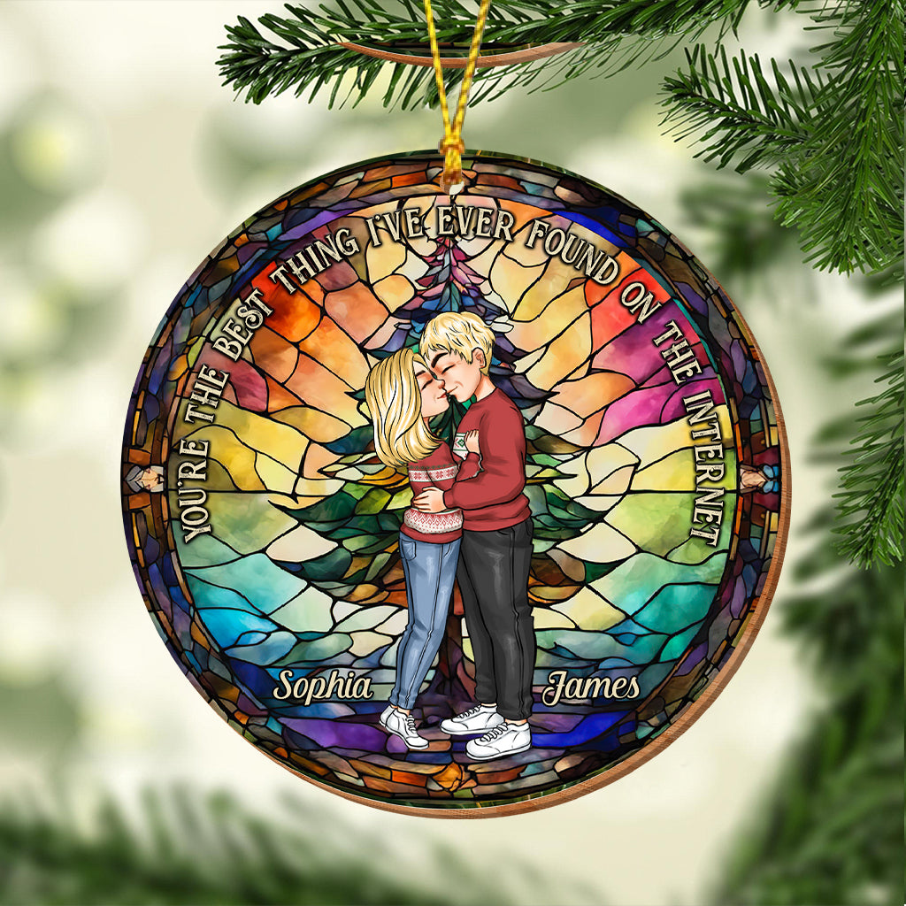 Du bist das Beste, was ich je im Internet gefunden habe – Geschenk für Ehemann, Ehefrau, Freund, Freundin – personalisierter Weihnachtsschmuck