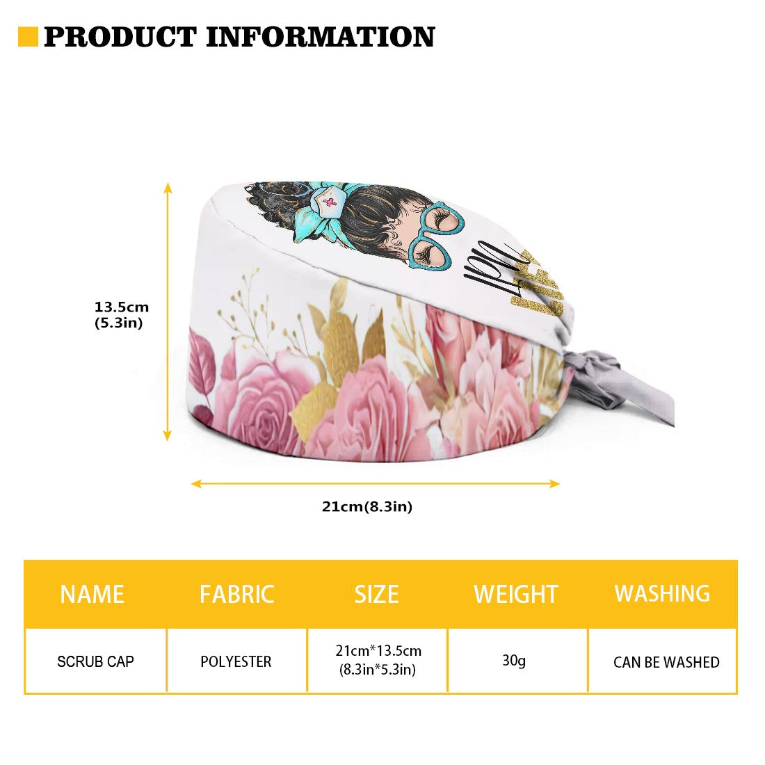 Nurse Life – Personalisierte OP-Haube für Pflegekräfte