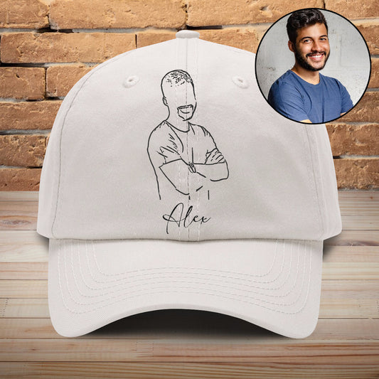 Individuelles Foto – Personalisierte, bestickte klassische Kappe für Ihren Sohn
