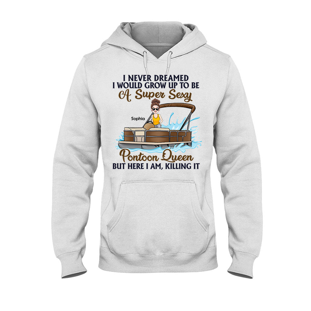 Pontoon Queen – Personalisiertes Pontoon-T-Shirt & Hoodie