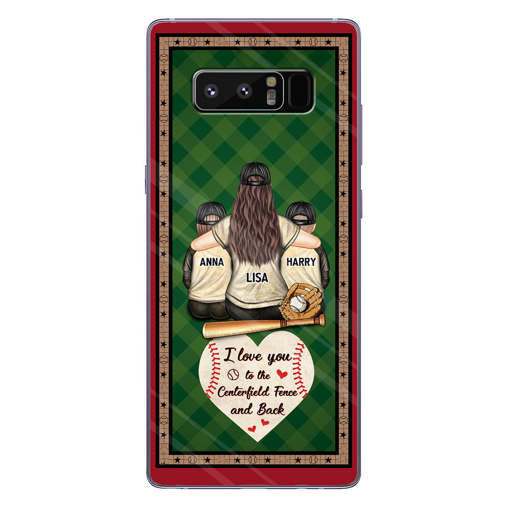 My Heart Is On That Field - Personalized Baseball Clear Phone Case
