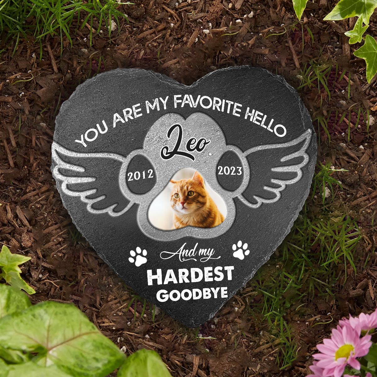 Best Friends Are Never Forgotten - Personalized Dog Heart Shaped Stone