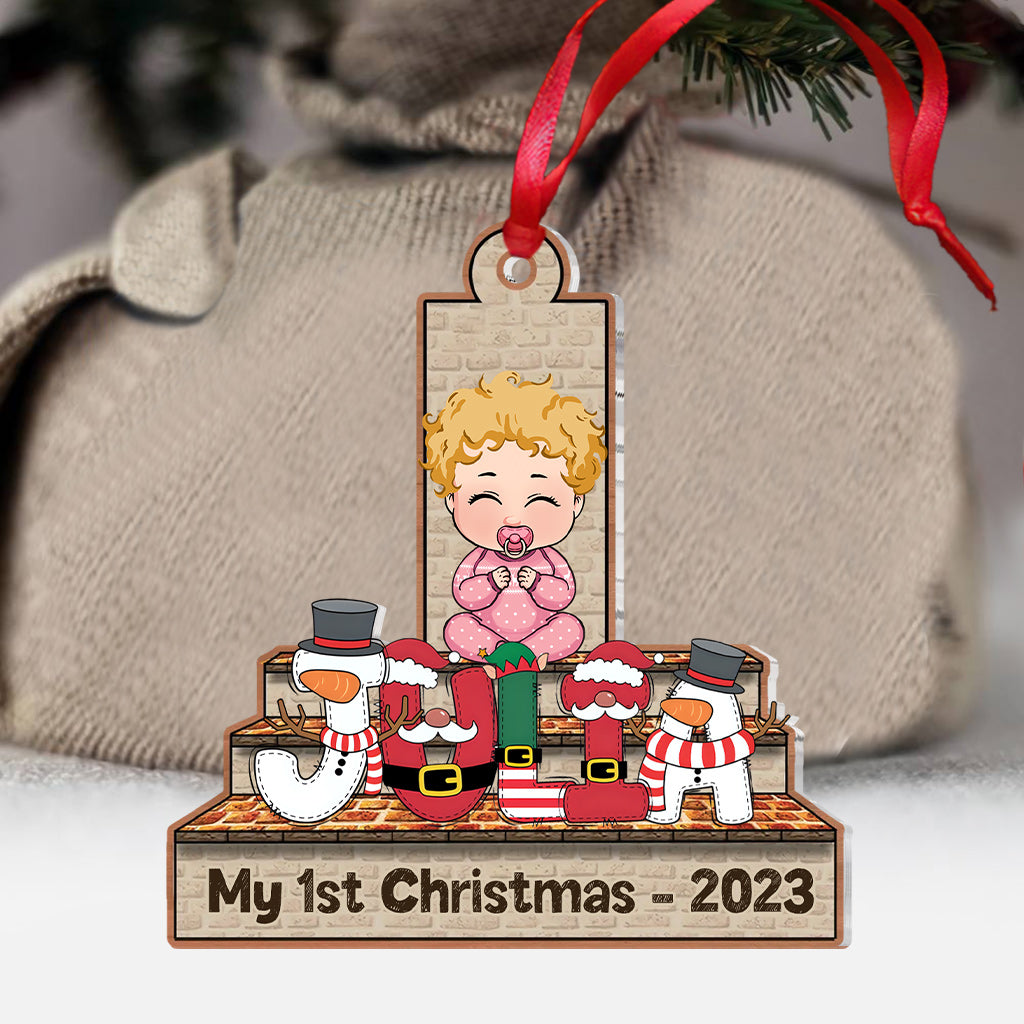 Merry Christmas - Personalized Kid Ornament