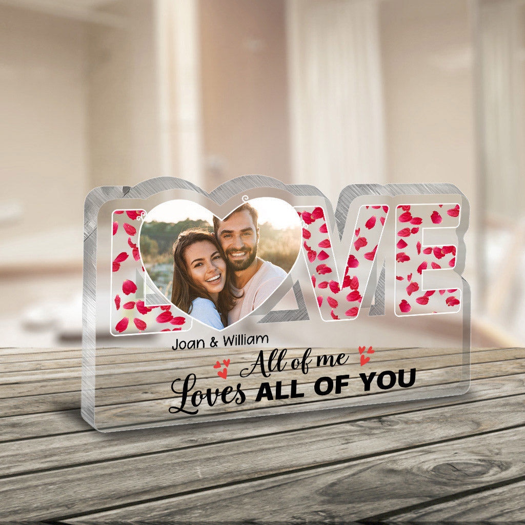 This Is Us – Geschenkidee für Paare (Ehemann, Ehefrau, Freundin, Freund) – Personalisierte Acrylplakette in individueller Form