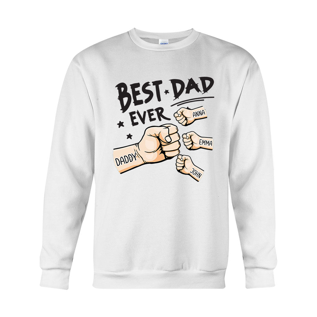 Der beste Papa aller Zeiten – Personalisiertes Vater-T-Shirt und Hoodie