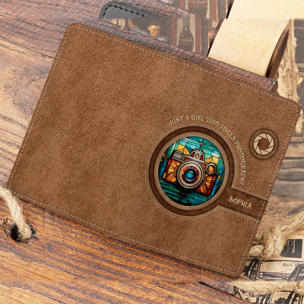 Just A Girl Who Loves Photography - Personalized Photography Passport Holder