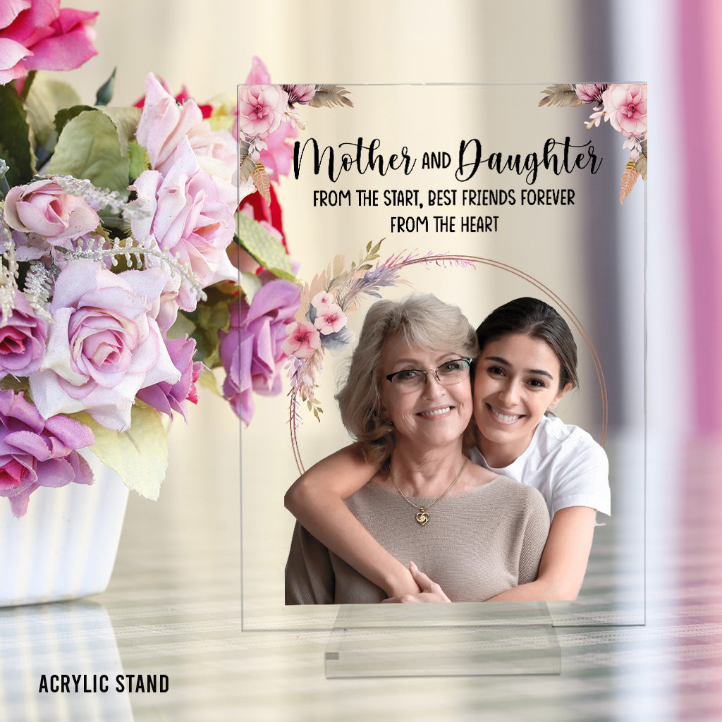 Mutter und Kinder – Personalisierte transparente Acrylplakette für die Mutter