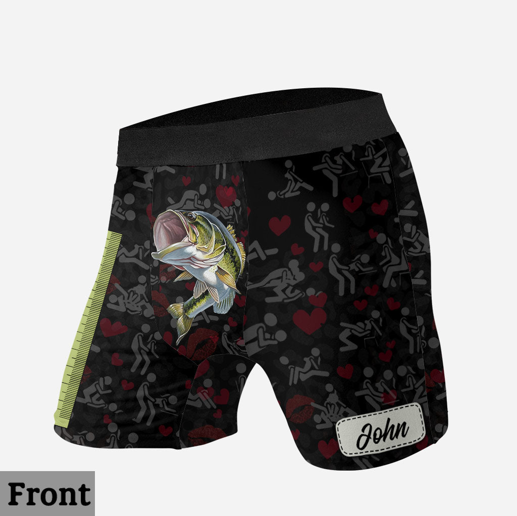 Größe ist wichtig – personalisierte Angel-Boxershorts für Herren