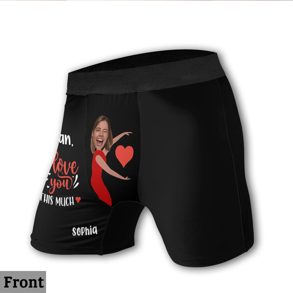 Ich liebe dich so sehr – Personalisierte Boxershorts für Männer (Paar)