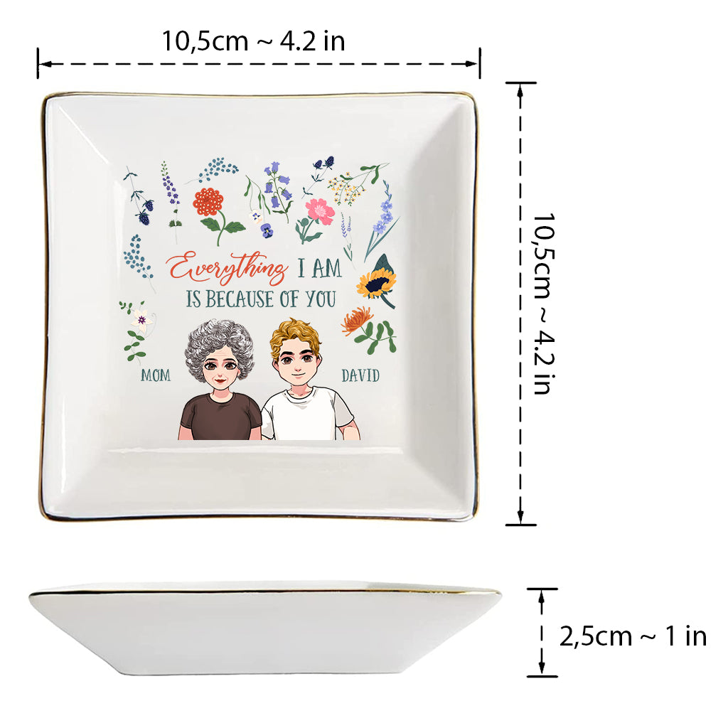 Alles, was ich bin – Geschenk für Mama, Oma, Tochter, Sohn, Enkelin, Enkel – Personalisierte Schmuckschale