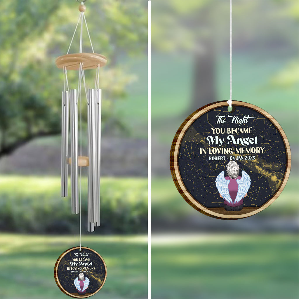 Wenn ich zu den Sternen schaue – Personalisiertes Gedenk-Windspiel