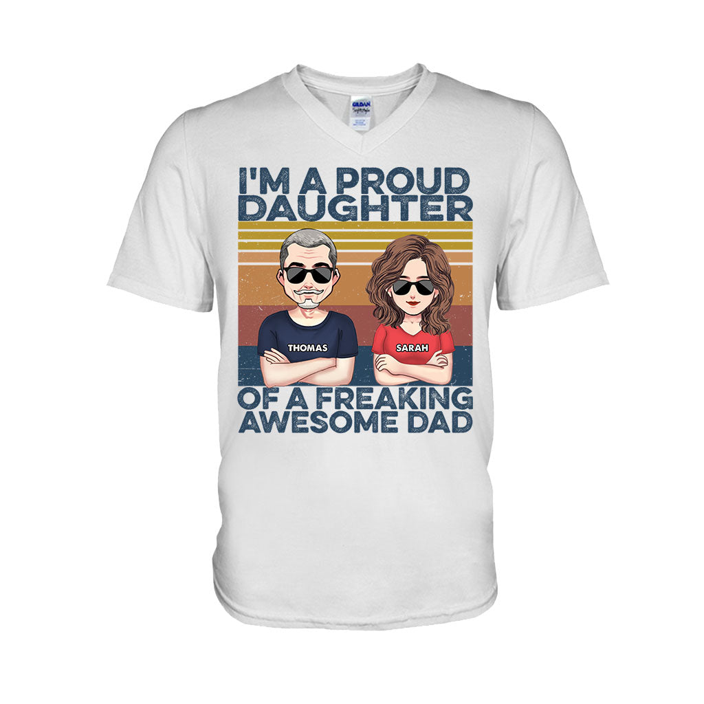 Wie der Vater, so der Sohn – Geschenk für Papa – Personalisiertes T-Shirt und Hoodie