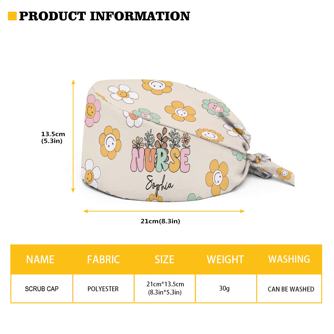 Nurse Life – Personalisierte OP-Haube für Pflegekräfte