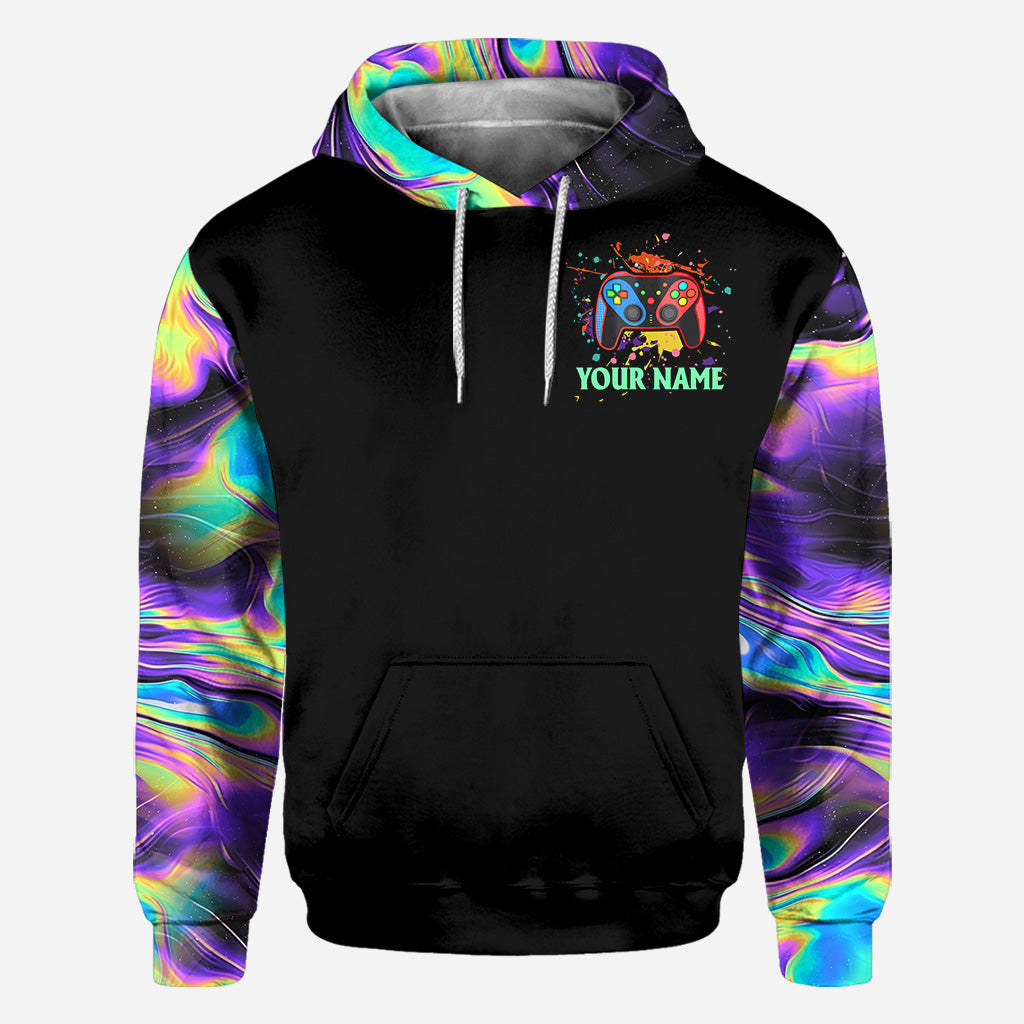 Ich habe mein Spiel pausiert, um hier zu sein – Personalisiertes Videospiel-Shirt