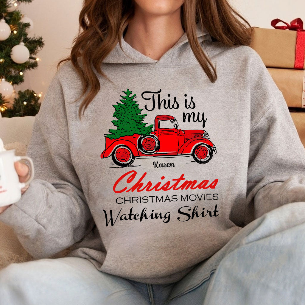 Das ist mein Weihnachtsfilm-Shirt – personalisiertes Weihnachts-T-Shirt und Hoodie