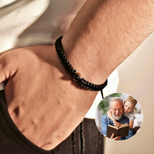 Love Grandpa - Gift for grandpa - Personalized Projection Bracelet