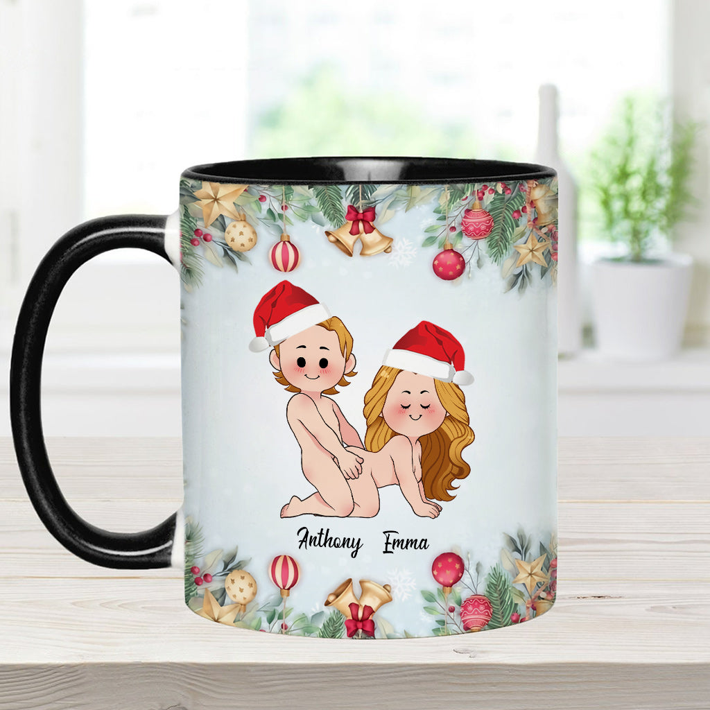 Weihnachten naht – Personalisierte Tasse für Paare