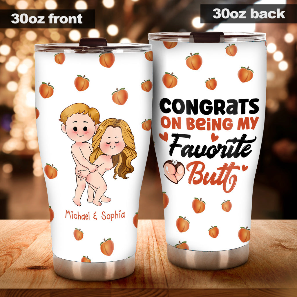 Glückwunsch, dass du mein Liebling bist – Geschenk für Freund, Ehefrau, Ehemann, Freundin – Personalisierter Becher