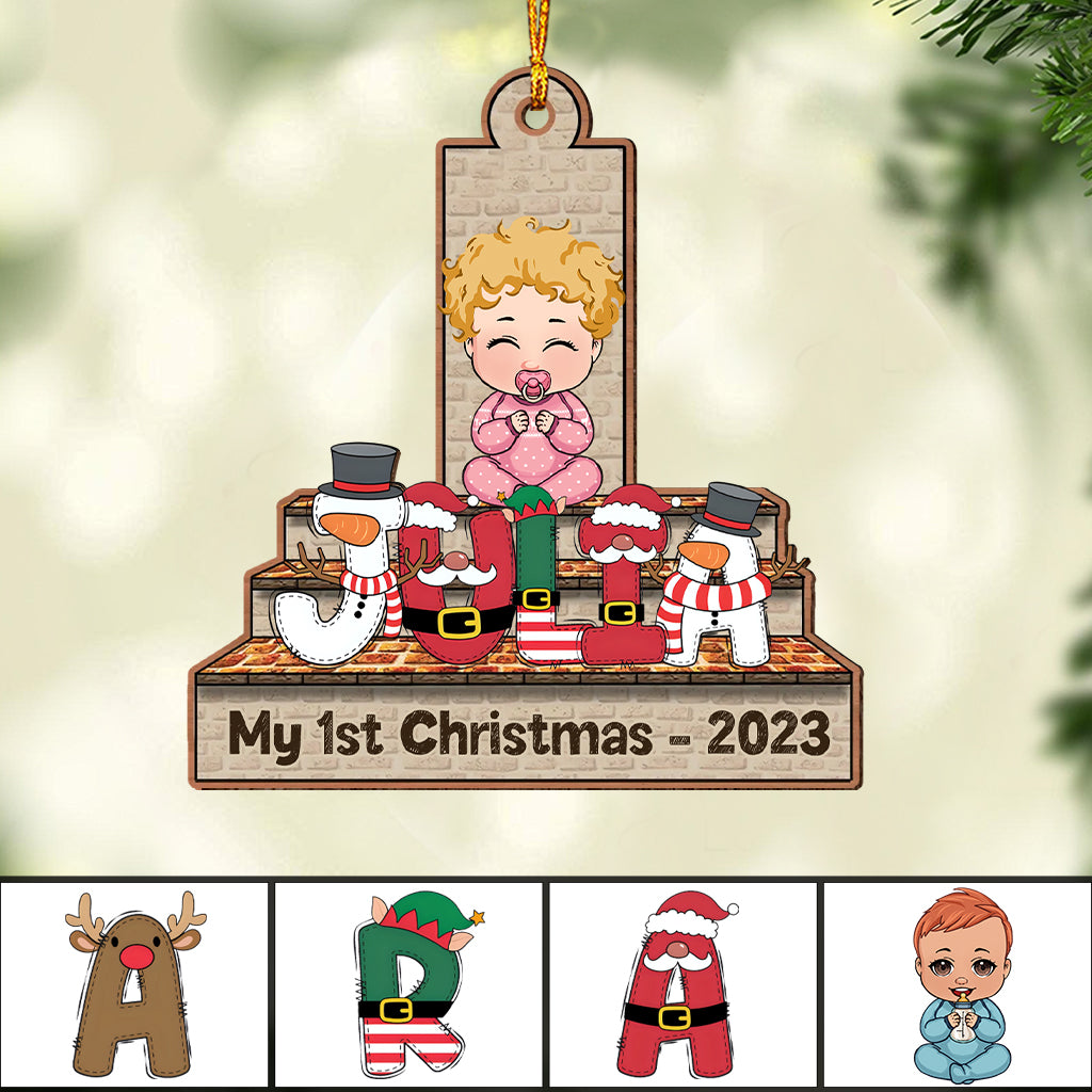 Merry Christmas - Personalized Kid Ornament