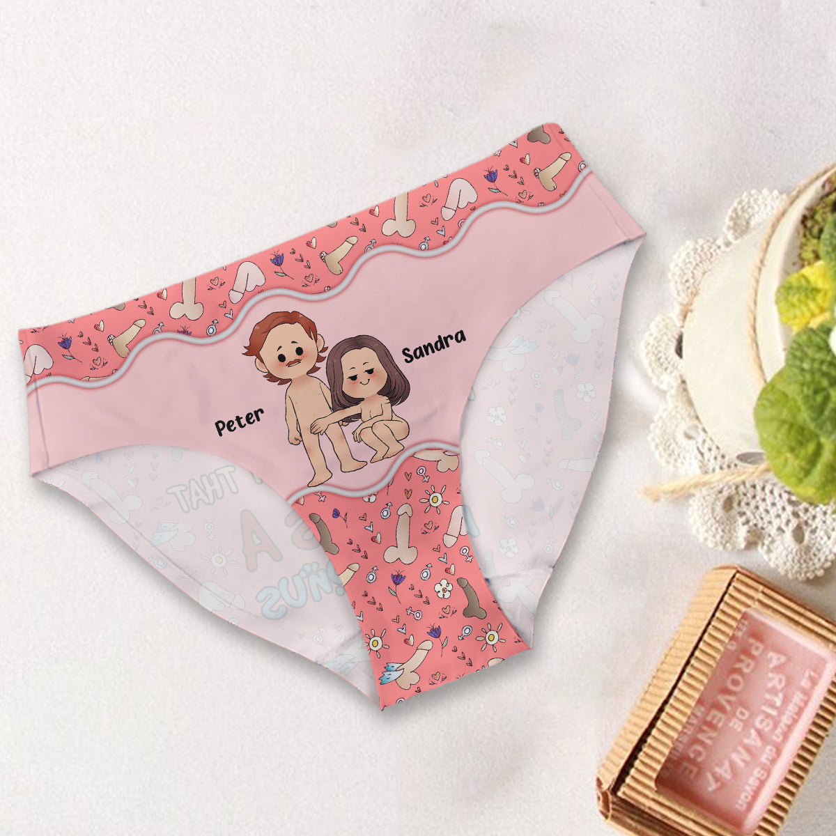 Ich liebe dich für deine Persönlichkeit – Personalisierte Slips für Paare