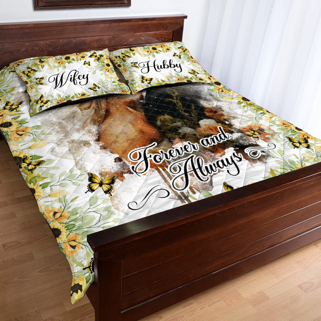 Für immer und ewig – Personalisiertes Quilt-Set für Paare