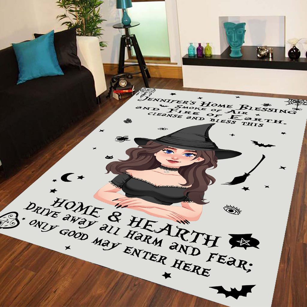 Home Blessing - Personalized Witch Rug