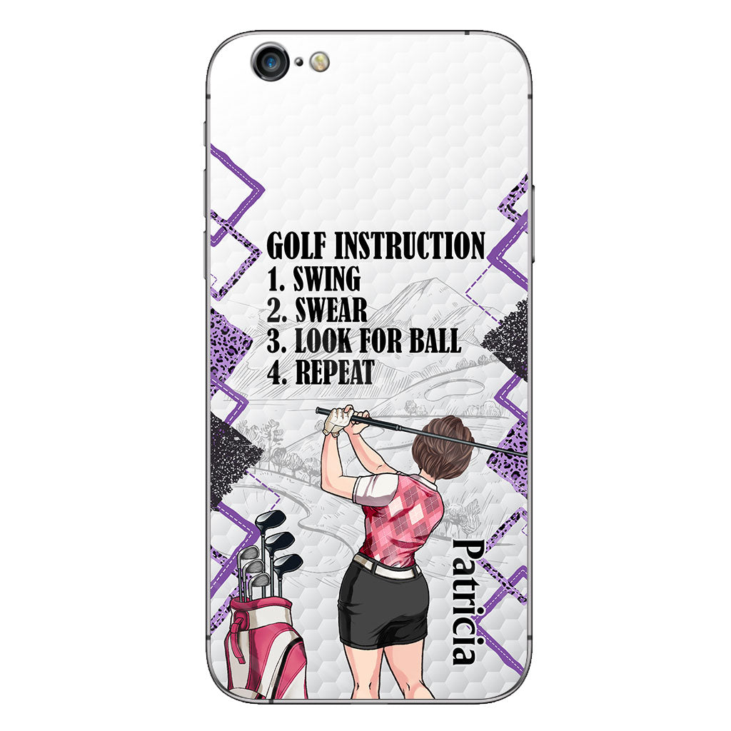 Just A Girl - Golf gift for her, wife, mom, grandma, girlfriend - Personalized Phone Case