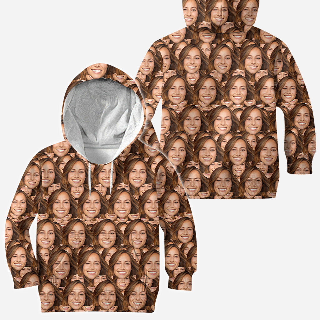 Individuelles Gesichtsmuster – Personalisiertes Komplett-Shirt