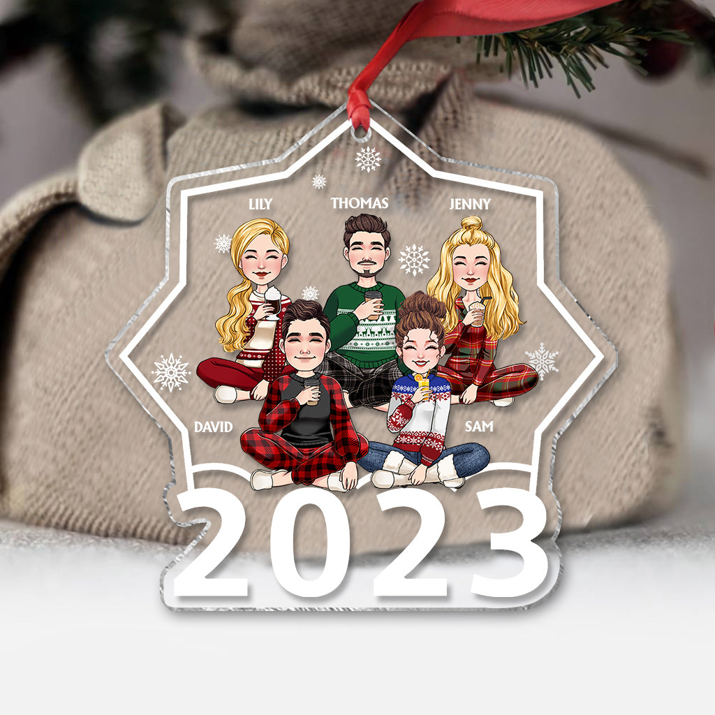 Frohe Weihnachten – Personalisierter transparenter Familienschmuck